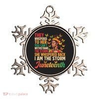 Juneteenth Women I Am The Storm Black Freedom 1865 Ornament thumb 0