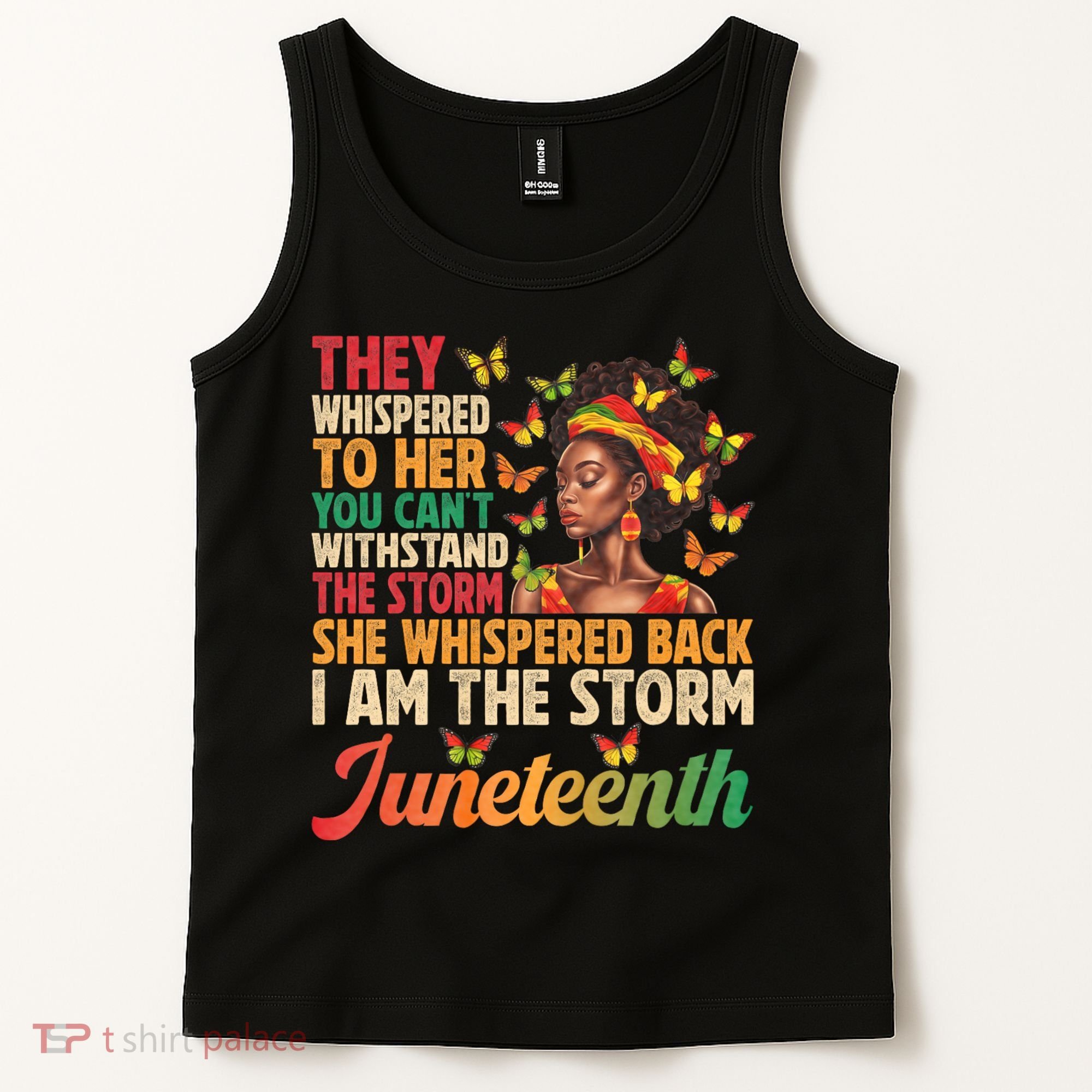 Juneteenth Women I Am The Storm Black Freedom 1865 Tank Top