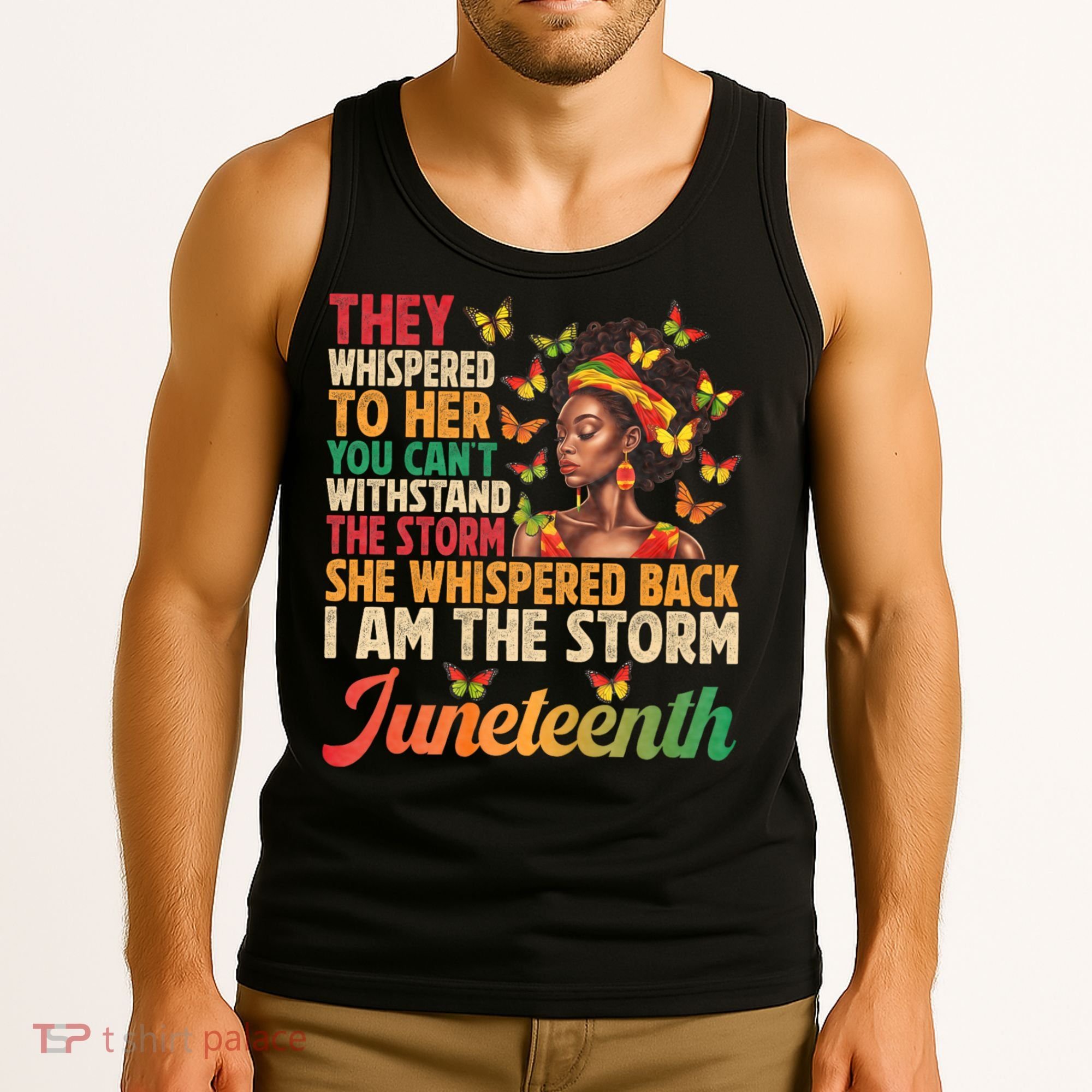 Juneteenth Women I Am The Storm Black Freedom 1865 Tank Top