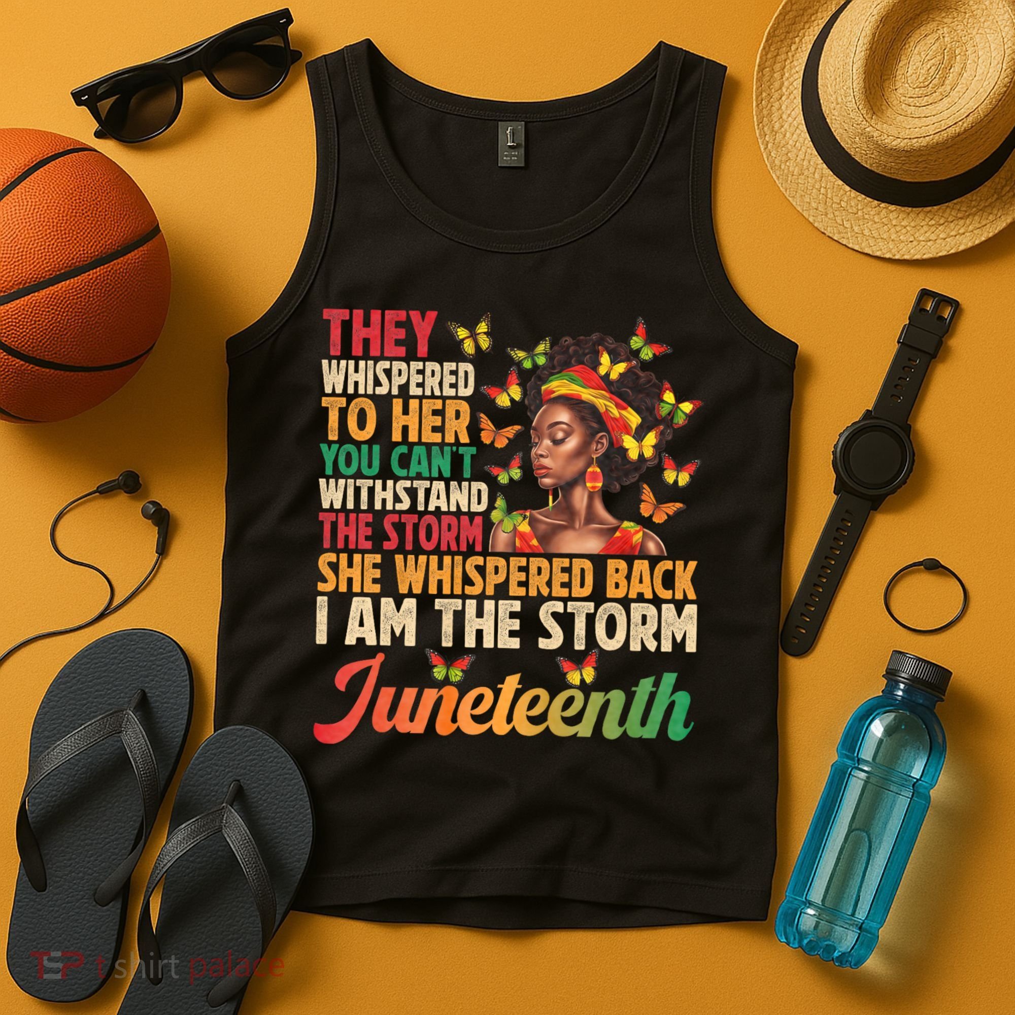 Juneteenth Women I Am The Storm Black Freedom 1865 Tank Top