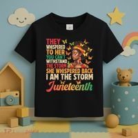 Juneteenth Women I Am The Storm Black Freedom 1865 Toddler T-Shirt thumb 3