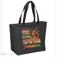 Juneteenth Women I Am The Storm Black Freedom 1865 Tote Bag thumb 2