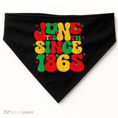 Juneteenth Wo Juneteenth African American USA-Made Doggie Bandana