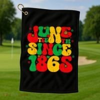 Juneteenth Wo Juneteenth African American Golf Towel thumb 1