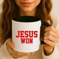 Jesus Won Front And Back Coffee Mug thumb 3