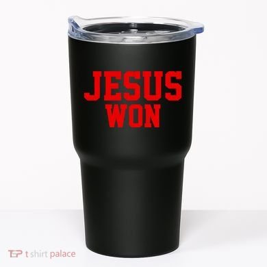 Jesus Won Front And Back Tumbler