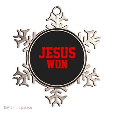 Jesus Won Front And Back Ornament