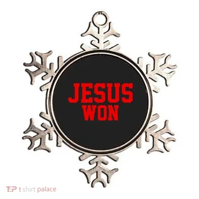 Jesus Won Front And Back Ornament