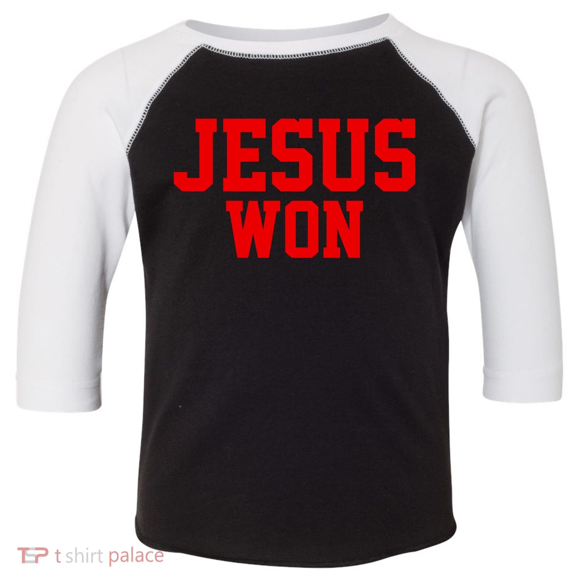 Jesus Won Front And Back Toddler Fine Jersey T-Shirt