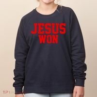 Jesus Won Front And Back Women's Sweatshirt thumb 0