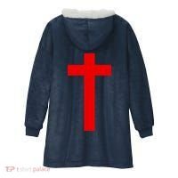 Jesus Won Front And Back Hooded Wearable Blanket thumb 1