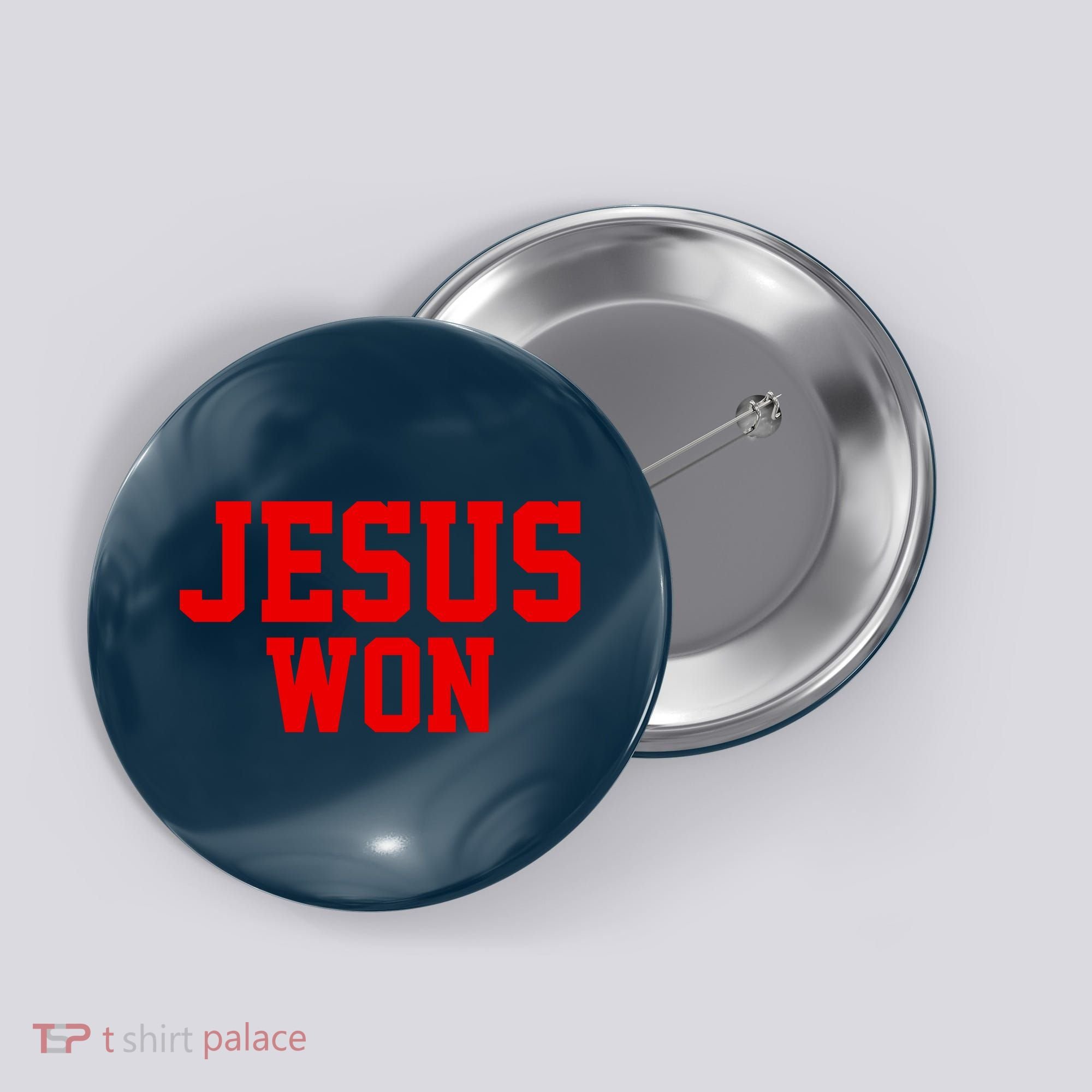 Jesus Won Front And Back Button