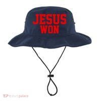 Jesus Won Front And Back Bucket Hat thumb 0