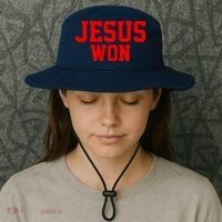 Jesus Won Front And Back Bucket Hat thumb 3