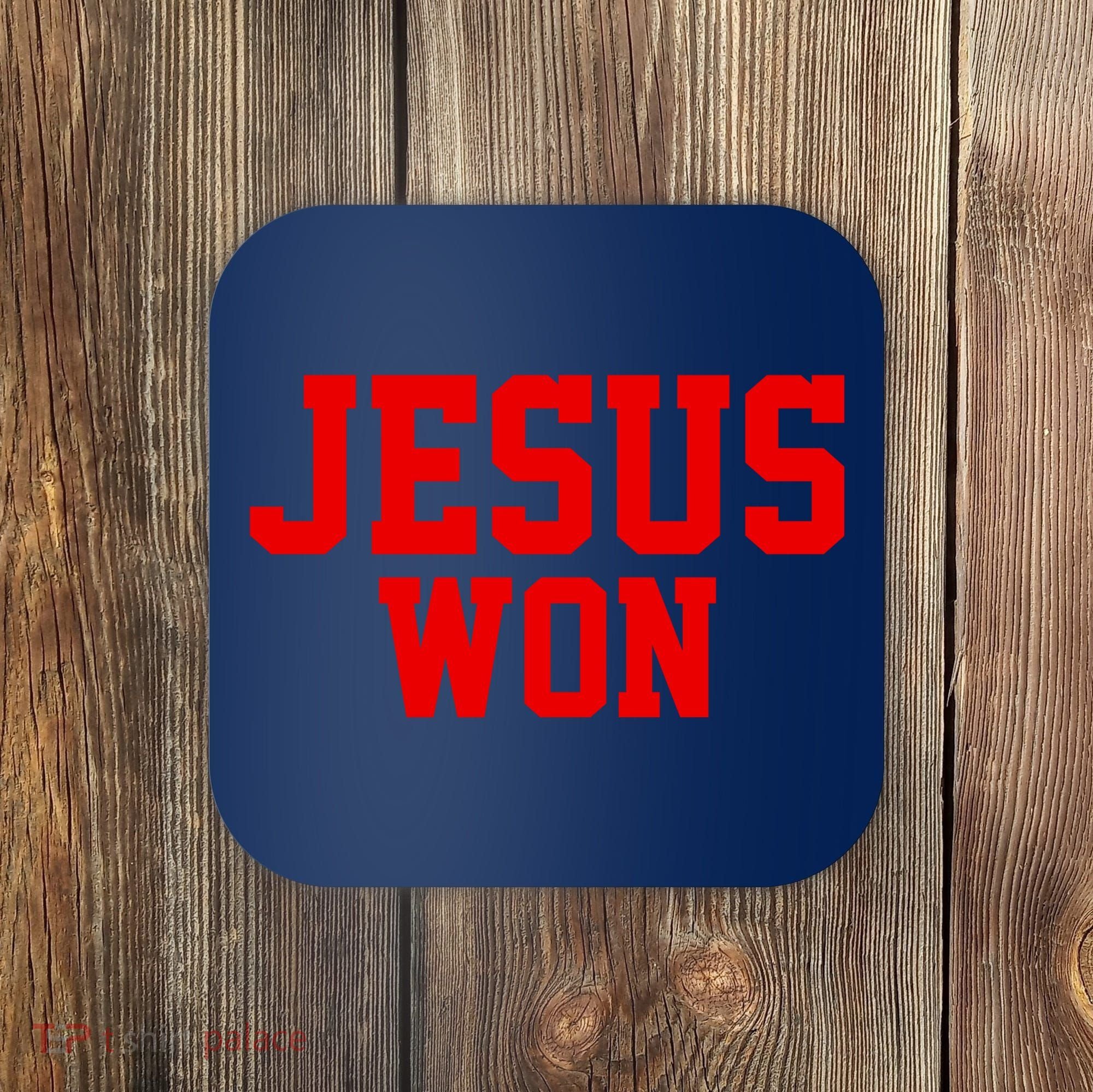 Jesus Won Front And Back Coaster