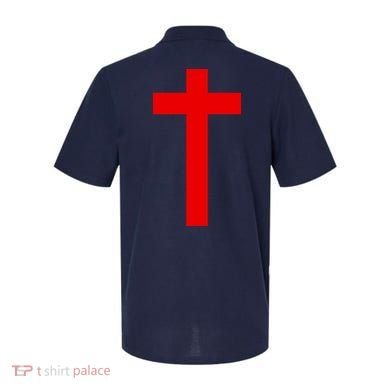 Jesus Won Front And Back Polo back