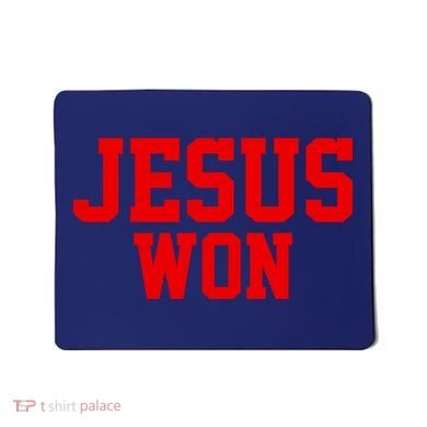 Jesus Won Front And Back Mousepad