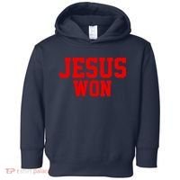 Jesus Won Front And Back Toddler Hoodie thumb 0
