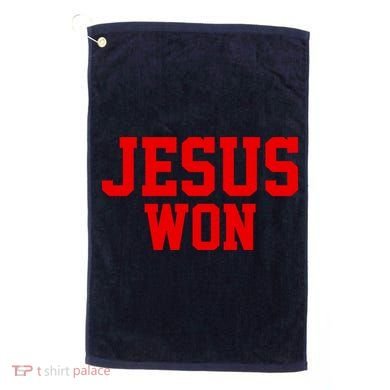 Jesus Won Front And Back Golf Towel