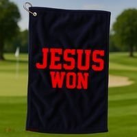 Jesus Won Front And Back Golf Towel thumb 1