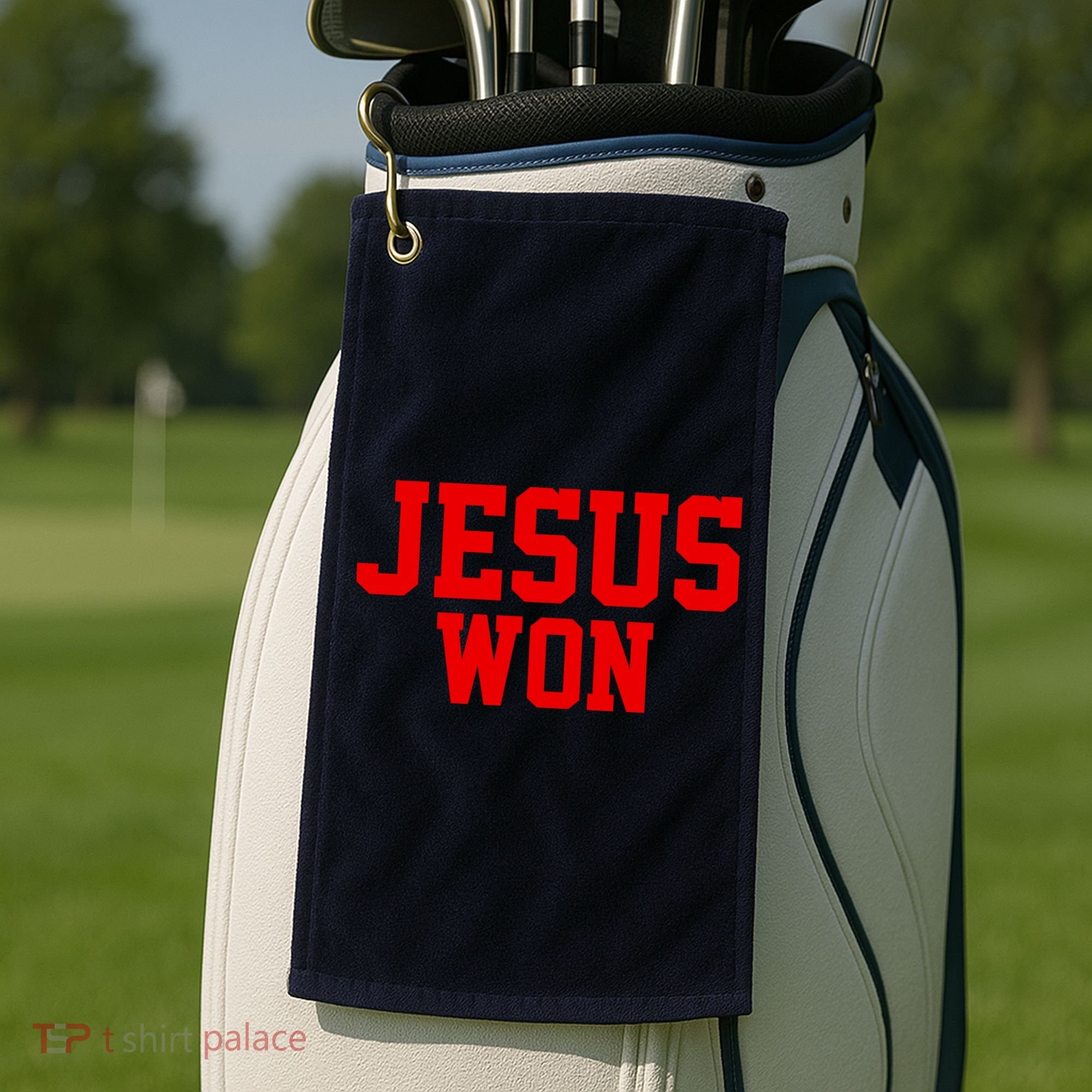 Jesus Won Front And Back Golf Towel