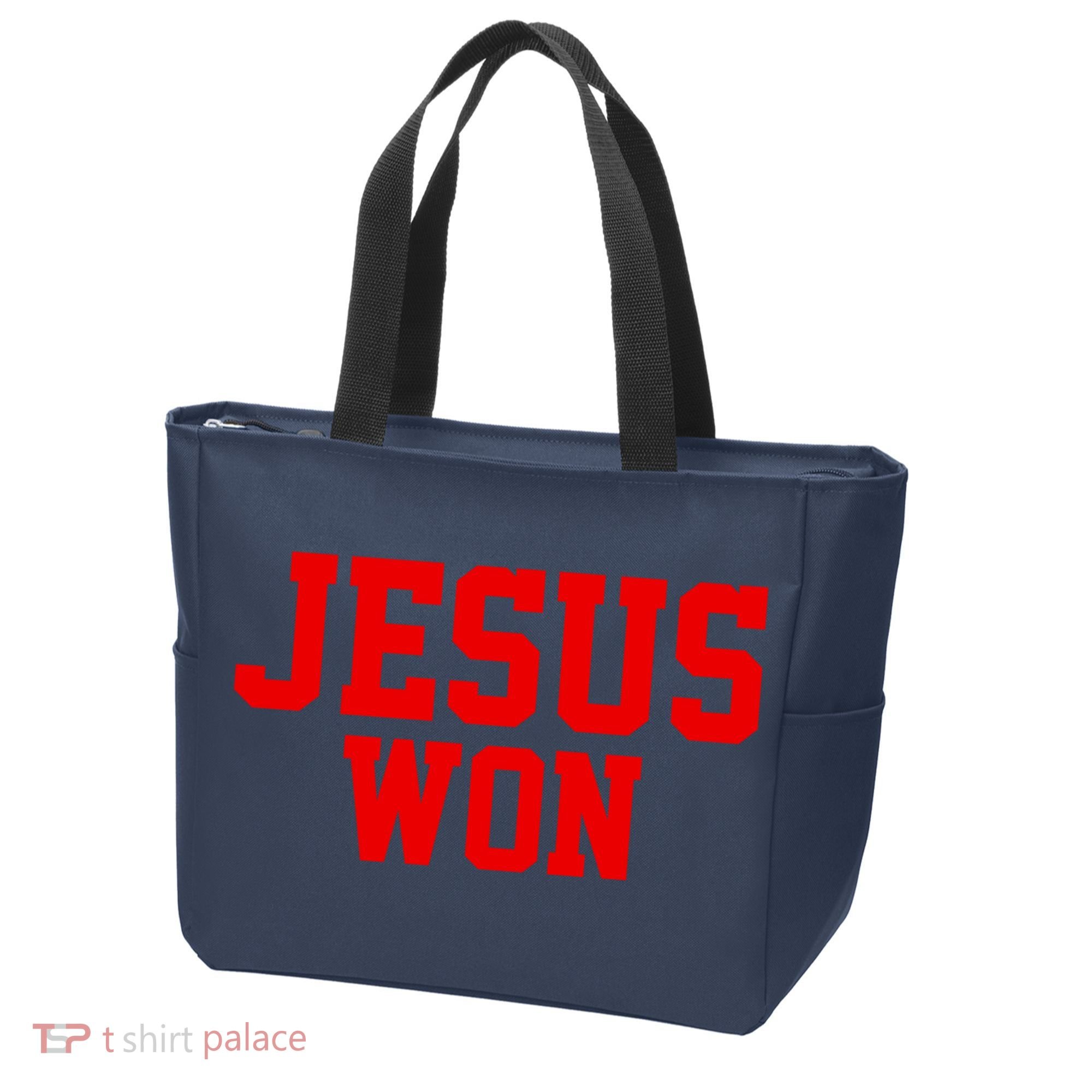 Jesus Won Front And Back Tote Bag