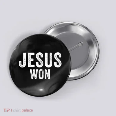 Jesus Won Button