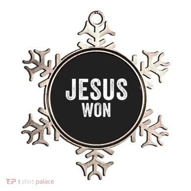 Jesus Won Ornament