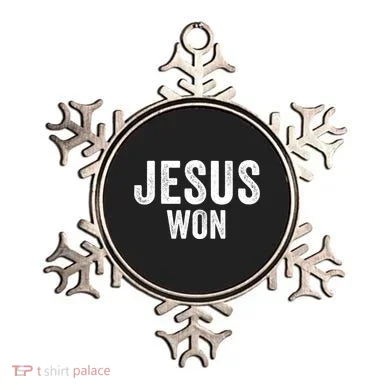 Jesus Won Ornament