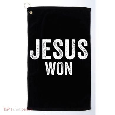 Jesus Won Golf Towel