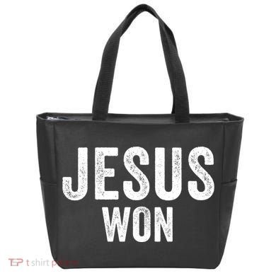 Jesus Won Tote Bag