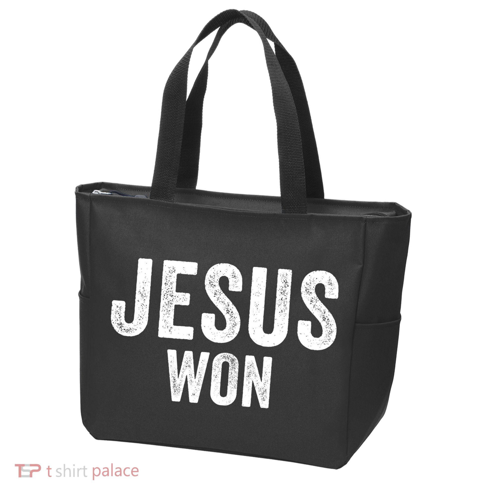 Jesus Won Tote Bag
