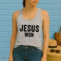 Jesus Won Women's Tank Top thumb 2