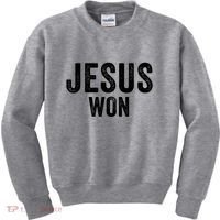 Jesus Won Kids Sweatshirt thumb 0