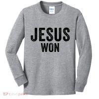 Jesus Won Kids Long Sleeve Shirt thumb 0