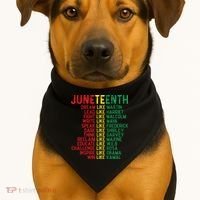 Juneteenth Women Juneteenth Shirts African American USA-Made Doggie Bandana thumb 1