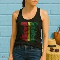 Juneteenth Women Juneteenth Shirts African American Women's Tank Top thumb 2