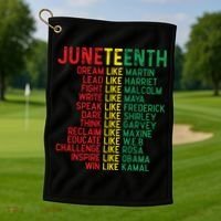 Juneteenth Women Juneteenth Shirts African American Golf Towel thumb 1
