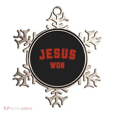 Jesus Won Ornament