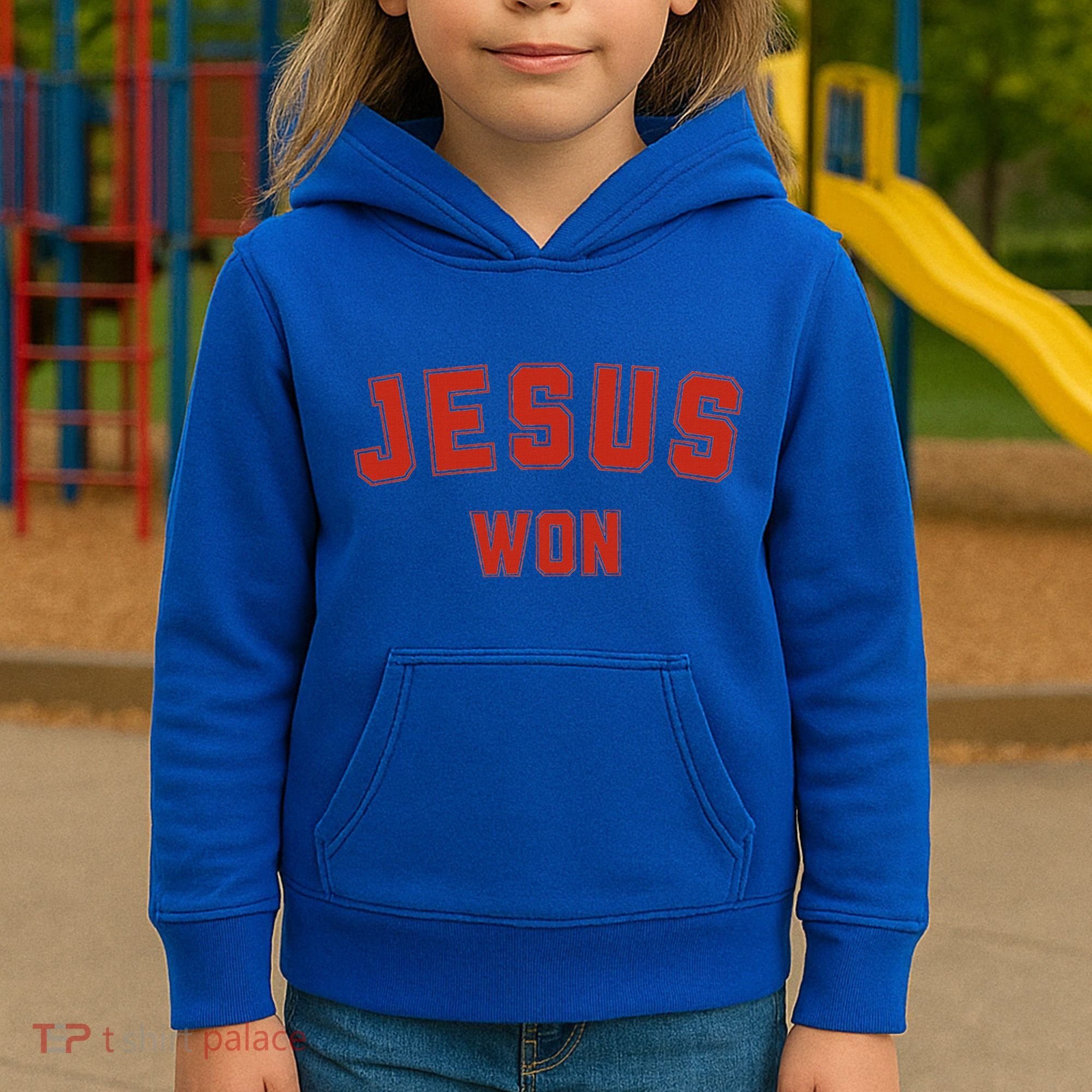 Jesus Won Kids Hoodie