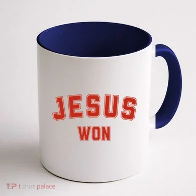 Jesus Won Coffee Mug back