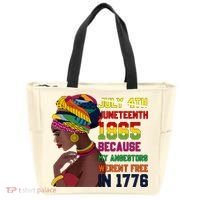 Juneteenth Women Juneteenth Shirts African American Tote Bag thumb 0