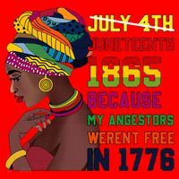 Juneteenth Women Juneteenth Shirts African American Santa Hat thumb 1