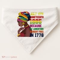 Juneteenth Women Juneteenth Shirts African American USA-Made Doggie Bandana thumb 0
