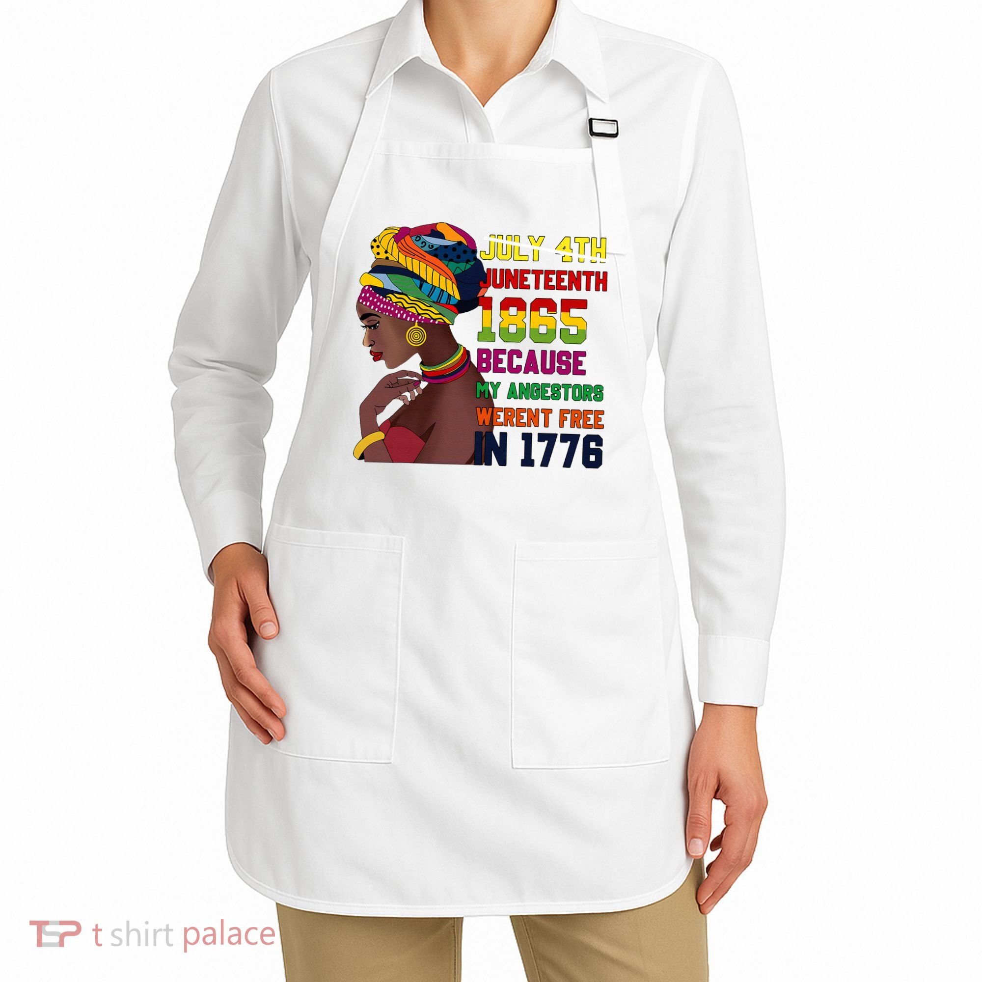 Juneteenth Women Juneteenth Shirts African American Apron