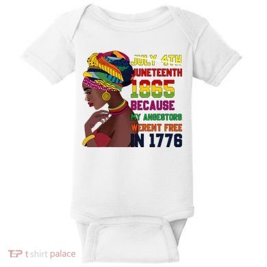 Juneteenth Women Juneteenth Shirts African American Baby Bodysuit