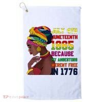 Juneteenth Women Juneteenth Shirts African American Golf Towel thumb 0