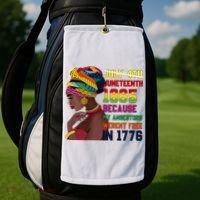 Juneteenth Women Juneteenth Shirts African American Golf Towel thumb 2