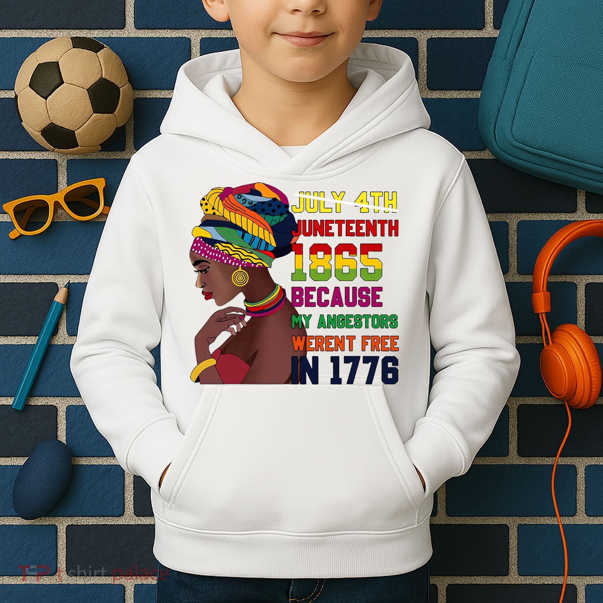 Juneteenth Women Juneteenth Shirts African American Kids Hoodie
