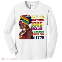 Juneteenth Women Juneteenth Shirts African American Kids Long Sleeve Shirt thumb 0